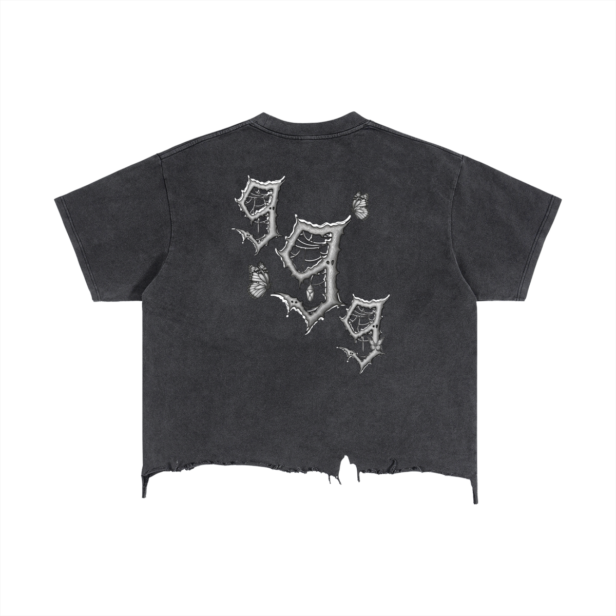 999  | Metamorphosis Vintage Wash Boxy Distressed Hem Tee ODMPOD